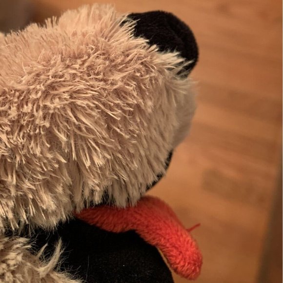 Ben Ben Plush Stuffed Animal Toy Puppy Dog Panting Tongue Embroidered Eyes - Picture 12 of 12